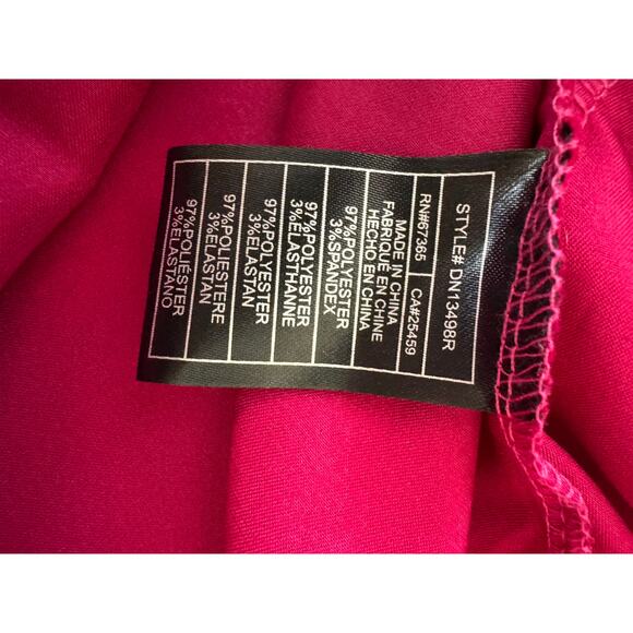 New STEVE MADDEN Fuchsia Purple Ruffle One Shoulder Satin Romper Size XS - Picture 8 of 8